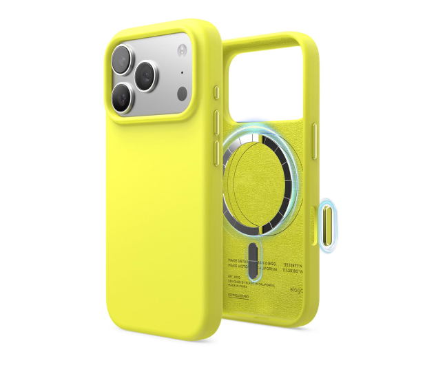 Elago Magsafe Silicon Case do iPhone 17 PRO Neon Yellow ES17MSSC63PRO-NYE - 1360535 - zdjęcie